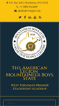 Mobile Screenshot of mountaineerboysstate.org